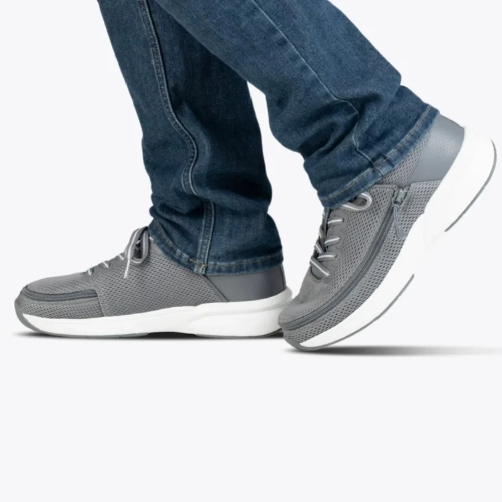 NWOB BILLY Footwear Full Wrap Zip Men Charcoal BILLY Limitless Sneakers Size 5M